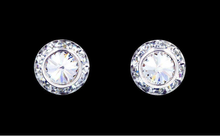 Load image into Gallery viewer, 11mm Crystal Earring Pierced and Clip On
